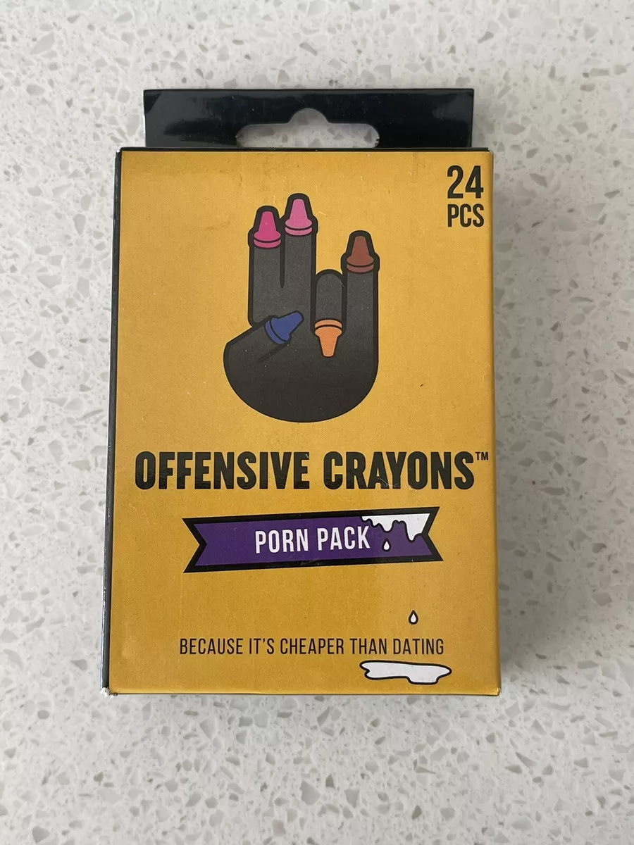 Offensive Crayons Porn Pack 24 pcs “It’s Cheaper Than Dating” NEW &  Authentic