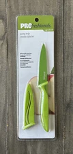 Pro Freshionals By Goodcook Paring Knife Non-Stick Coated Blade w/ Sheath Green