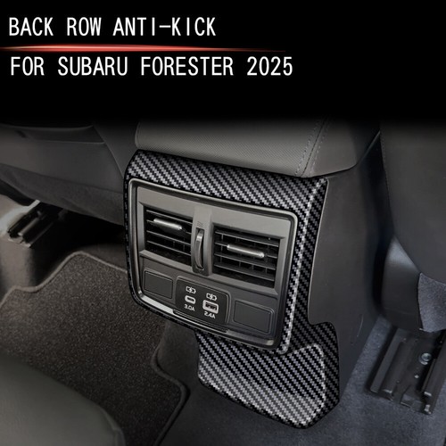 Cubierta de marco de salida de ventilación de aire trasera de fibra de carbono para Subaru Forester 2024 2025 - Imagen 2 de 22
