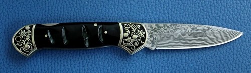 DAMASTMESSER BÜFFELHORN CLASSIC TOPQUALITÄT MIT VG10 KERN ROSTFREI - Bild 2 von 4