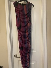 NWT Zara long Sleeveless dress multicolored L