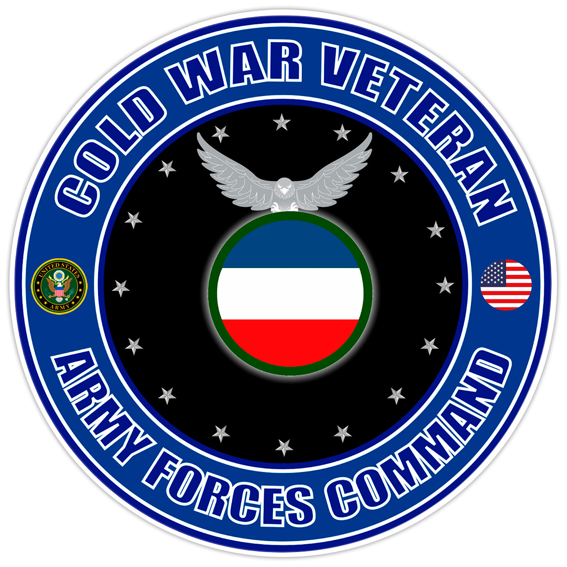 Cold War Veteran Army Forces Command Bumper Sticker Military Soldier Decal 5"