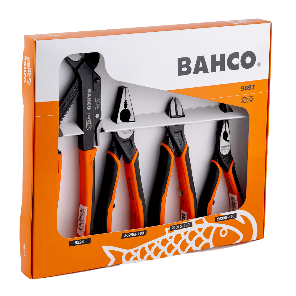 Bahco 9897 ERGO All Round Pliers Tool Set 4 Piece for sale online eBay