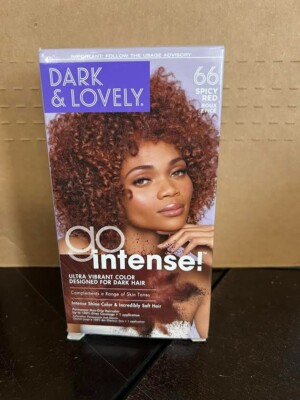 Dark and Lovely Go Intense Ultra Vibrant Permanent Hair Color 66 Spicy Red