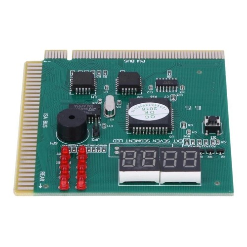 PC Analyzer Diagnose BIOS Mainboard Tester POST Code PCI ISA Diagnosekarte - Bild 5 von 7