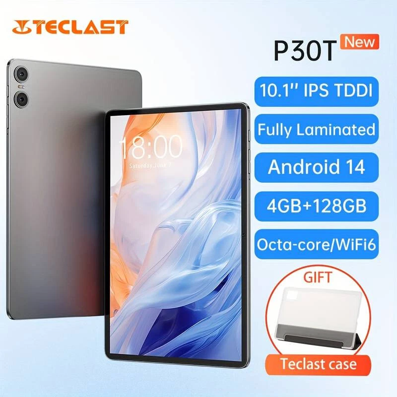 NEU TECLAST P30T Tablet 10 Zoll Android 14 IPS A523 Octa-Core 4GB RAM+128GB ROM - Bild 3 von 4