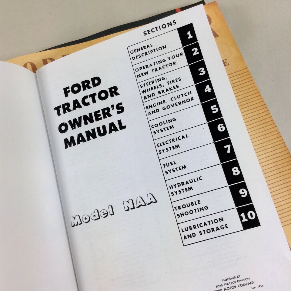 Lote Ford Naa Golden Jubilee Tractor Operadores de Servicio Piezas Manuales Taller Reparación Foto 2 de 4