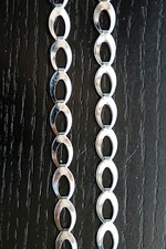 Decorative Adjustable Fashion Bra Straps-Silver Loop Link