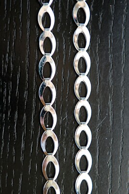 Decorative Adjustable Fashion Bra Straps-Silver Loop Link