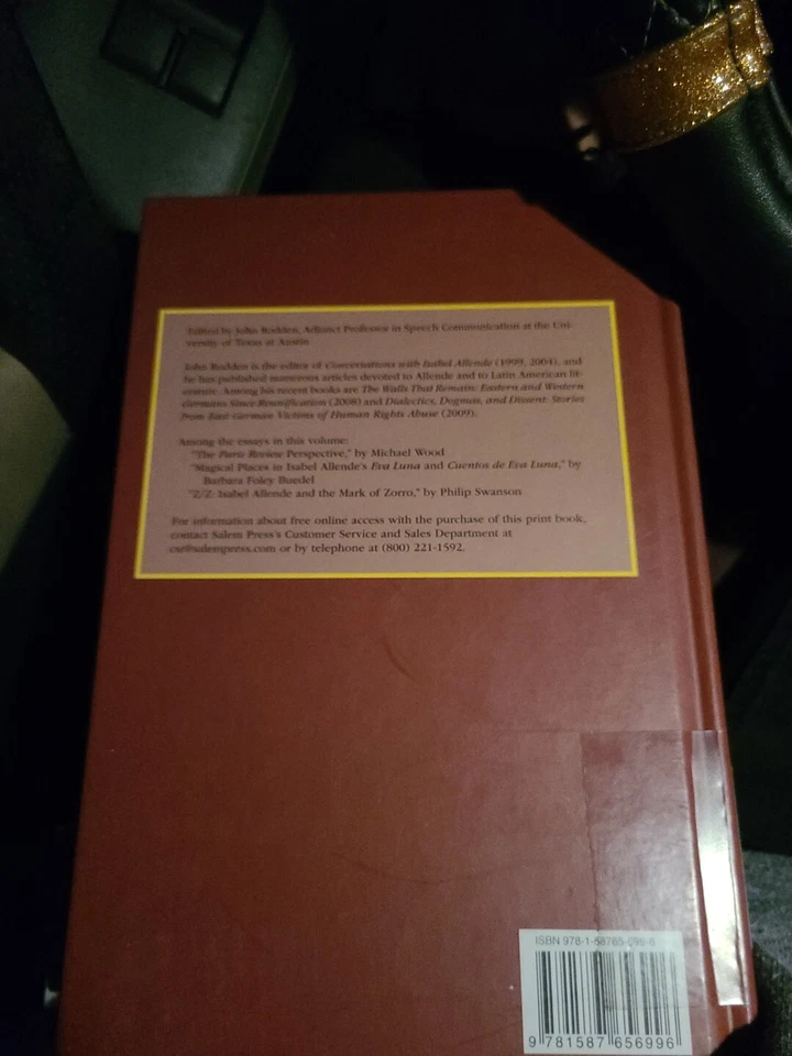 Critical Insights Isabel Allende HC 2011 Salem Press Edited by John Rodden VG+ - Image 2 of 3