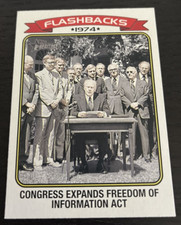 2023 Topps Heritage-#NF-9 -Congress Expands Freedom of Information Act-Flashback