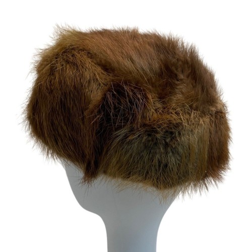 Vintage Bachrach's Women's Brown Fur Pillbox Hat - Picture 4 of 9