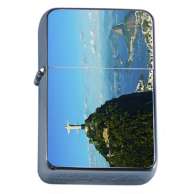 Rio de Janeiro Brazil D1 Flip Top Oil Lighter Wind Resistant 