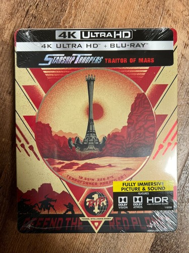 Starship Troopers: Traitor of Mars w. Steelbook (4K UHD + Blu-ray, 2017) *NEW*