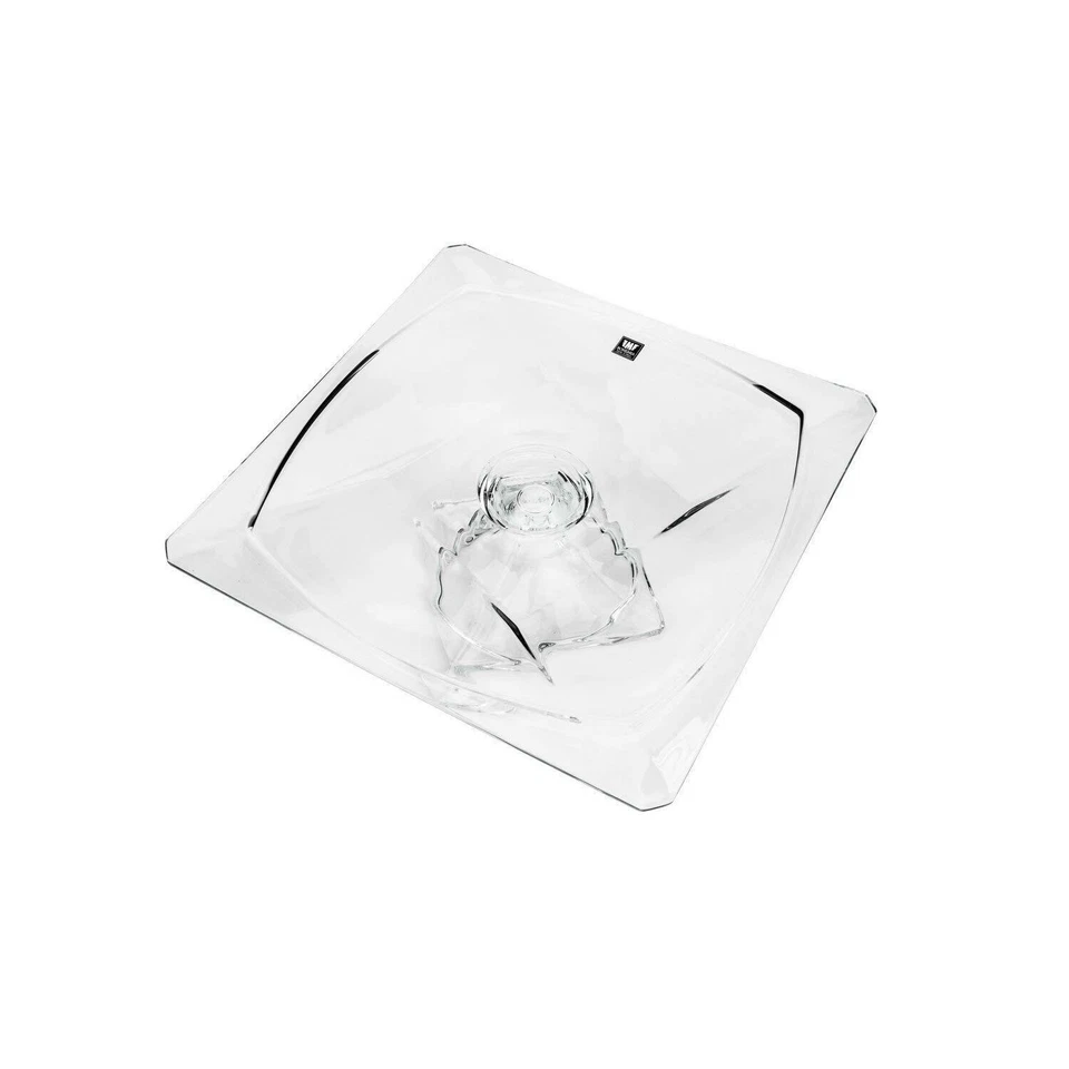 Декоративная пластина из современного хрусталя ручной работы 12 дюймов на ножках, квадрон - Изображение 2 из 2