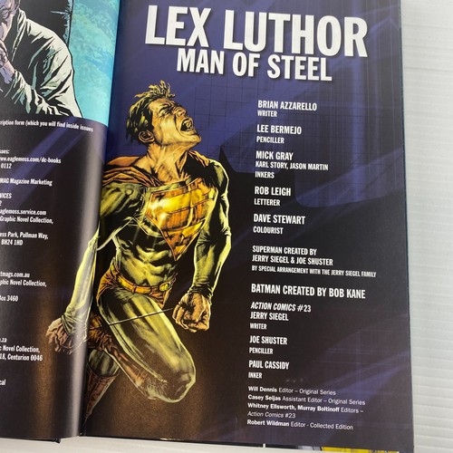 LEX LUTHOR MAN OF STEEL DC COMICS GRAPHIC NOVEL COLLECTION HARDCOVER 2015 - Picture 10 of 13