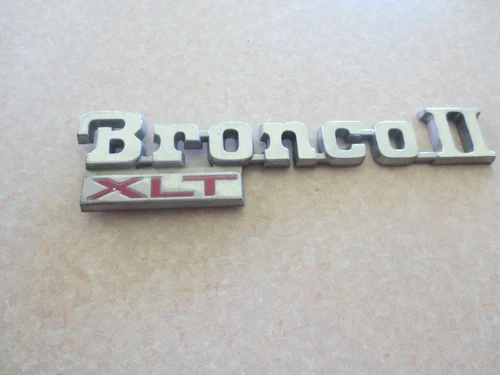 Original Ford Bronco II XLT truck badge