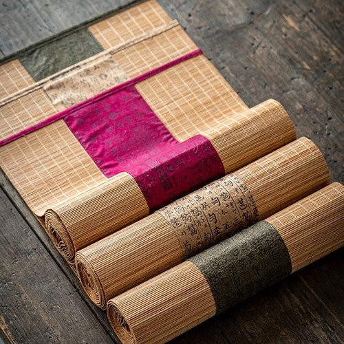 Table Runners Japanese Bamboo Mat Cover Kung Fu Tea Home Decor Coffee Tablecloth - Picture 2 of 27