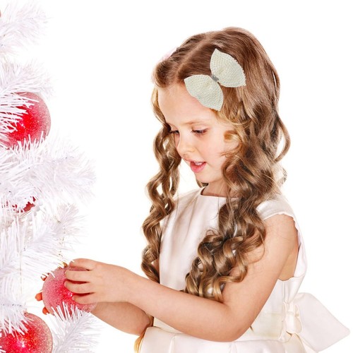 2 Pcs White Pearl Hair Bows Elegant Accessories for Girls Weddings Everyday Wear - Picture 39 of 51
