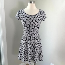 MICHAEL KORS Womens Petite Small Floral Stretch Dress Cap Sleeve Mini