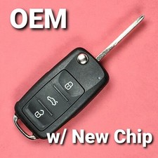 Oem 2011 - 2016 Volkswagen Vw Flip Key Remote New Chip 5k0 837 202 Ae Nbg010180t