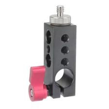 CAMVATE Aluminum 1/4" Thread Mount to 15mm Single Rod Clamp For Camera Monitor