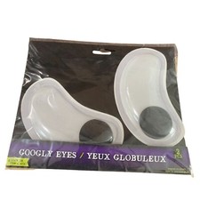 New Googly Eyes 2 Pack Glows in Dark half moon shaped