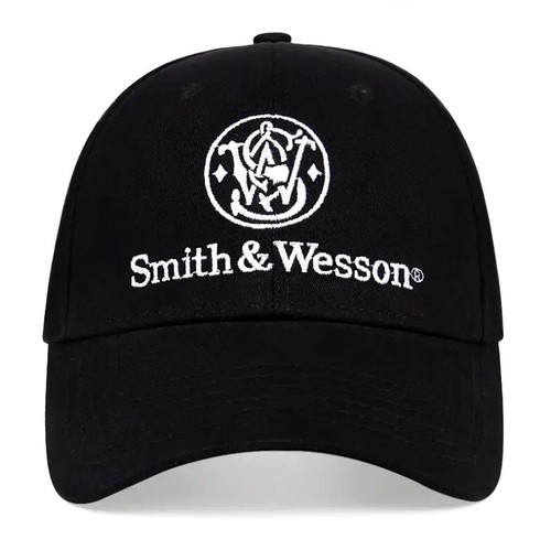 Gorra de béisbol ajustable SMITH & WESSON® Firearms negra con bordado blanco - Imagen 2 de 3