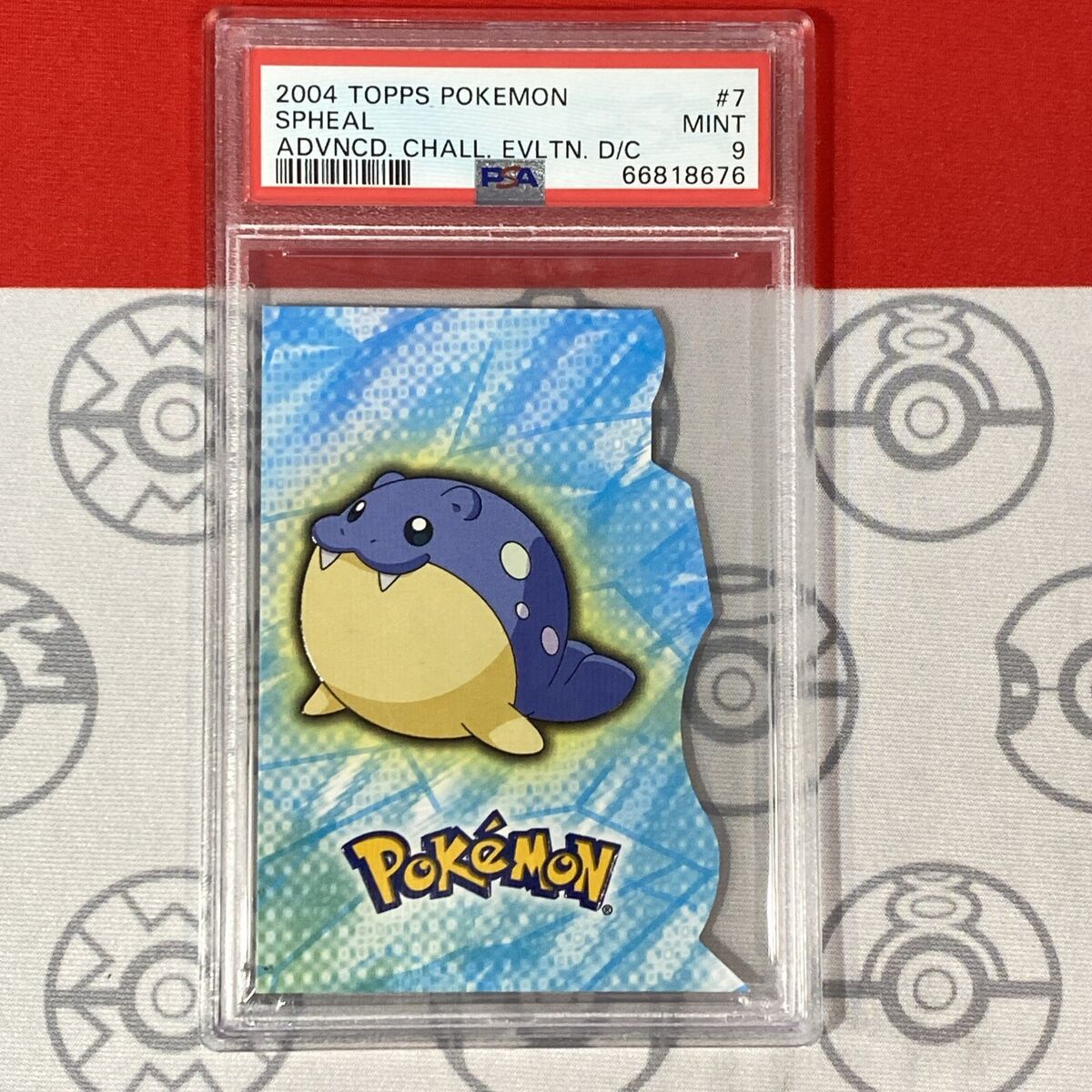PSA 9 POP 7 Spheal 7/18 Pokemon Topps Advanced Challenge Die PSA 9 POP 7 Spheal 7/18 Pokemon Topps Advanced Challenge Die