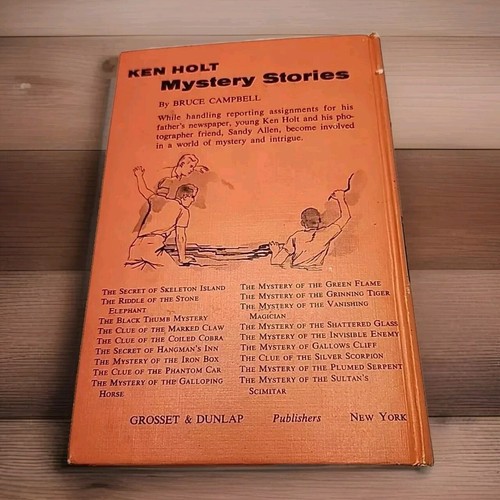 Bruce Campbell The Clue of the Marked Claw Ken Holt Mystery Stories 4 Hardcover - Picture 6 of 6