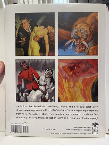 Savage Art Arnie Fenner 2010 HC Hardcover Book Pulp Sci Fi Horror Underwood T17 - Picture 2 of 9