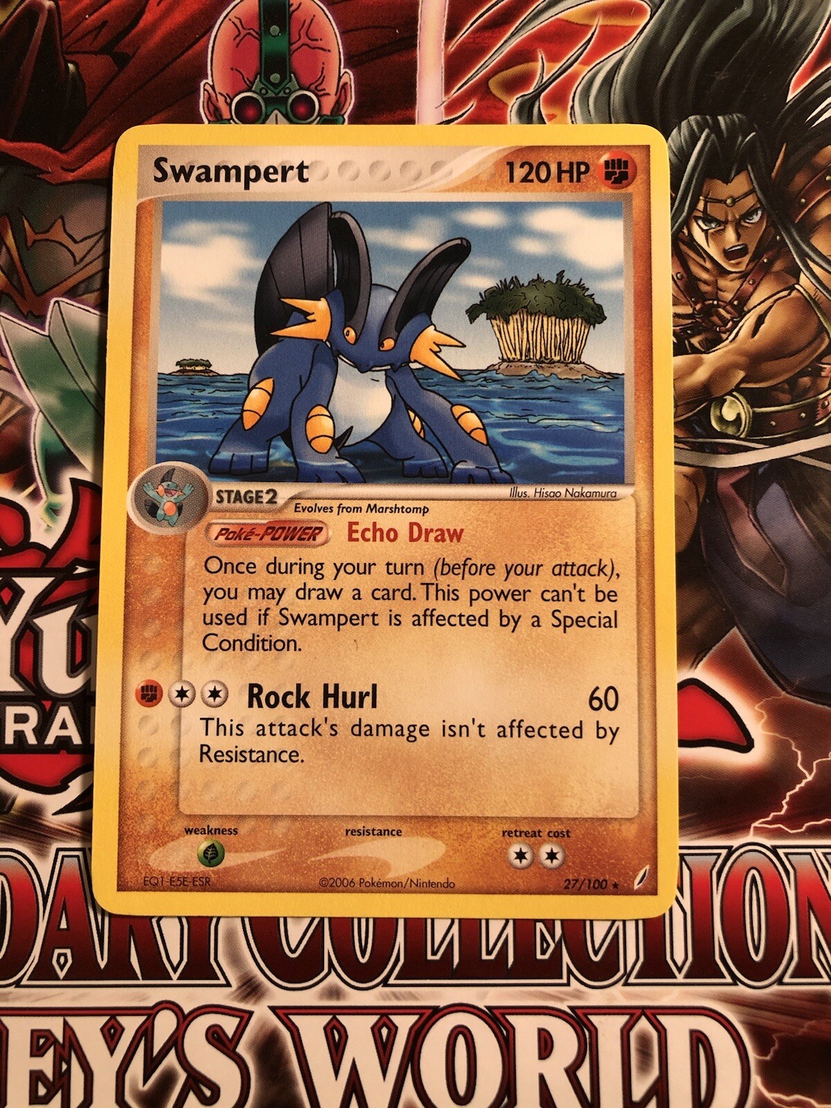 NM Swampert 27/100 CommonTheme Deck Promo EX Crystal Guardians Pokemon Card