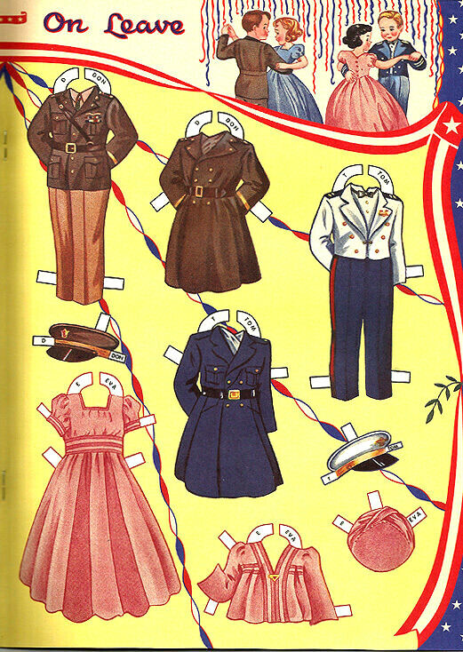 PAPER DOLL s UNITED WE STAND BOOK Patriotic Outfits BRAND NEW! 6 Dolls 34  Outfit