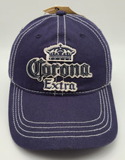 NWT Corona Extra Blue Adjustable Strap Back Dad Hat Cap Cerveza H3 Sportsgear