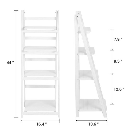 4-Tier Foldable Wooden Plant Stand Flower Pot Rack Shelf Display Storage Holder - Picture 12 of 12
