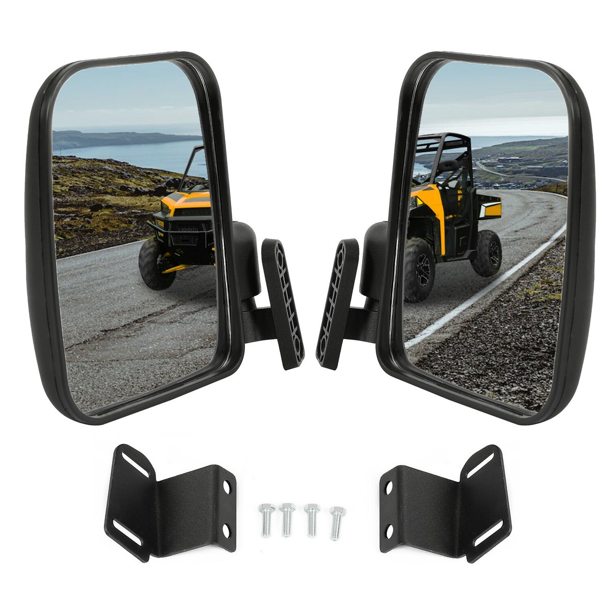 For Polaris Ranger XP 900 2013-2019 Pair (LH+RH) Side Rear View