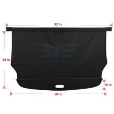 Rear Cargo Cover For 2014-2020 Nissan Rogue Tonneau Retractable Security Shield