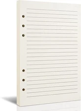 A5 Refillable Paper A5 Line Refill Paper A5 Binder Refills for 6-Ring