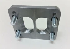 T4 to T3 Reversed Counter-bored Divided Turbo Flange Adapter Plate for Cummins M
