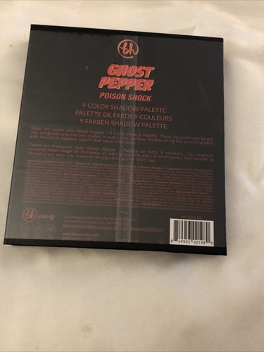 bh Cosmetics Poison Shock Ghost Pepper 9 Color Shadow Palette 12g NIB - Picture 8 of 12