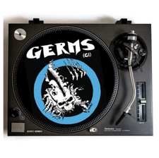 The GERMS Turntable Slipmat for Vinyl Records 12" DJ Slip Mat Punk Rock vinyls