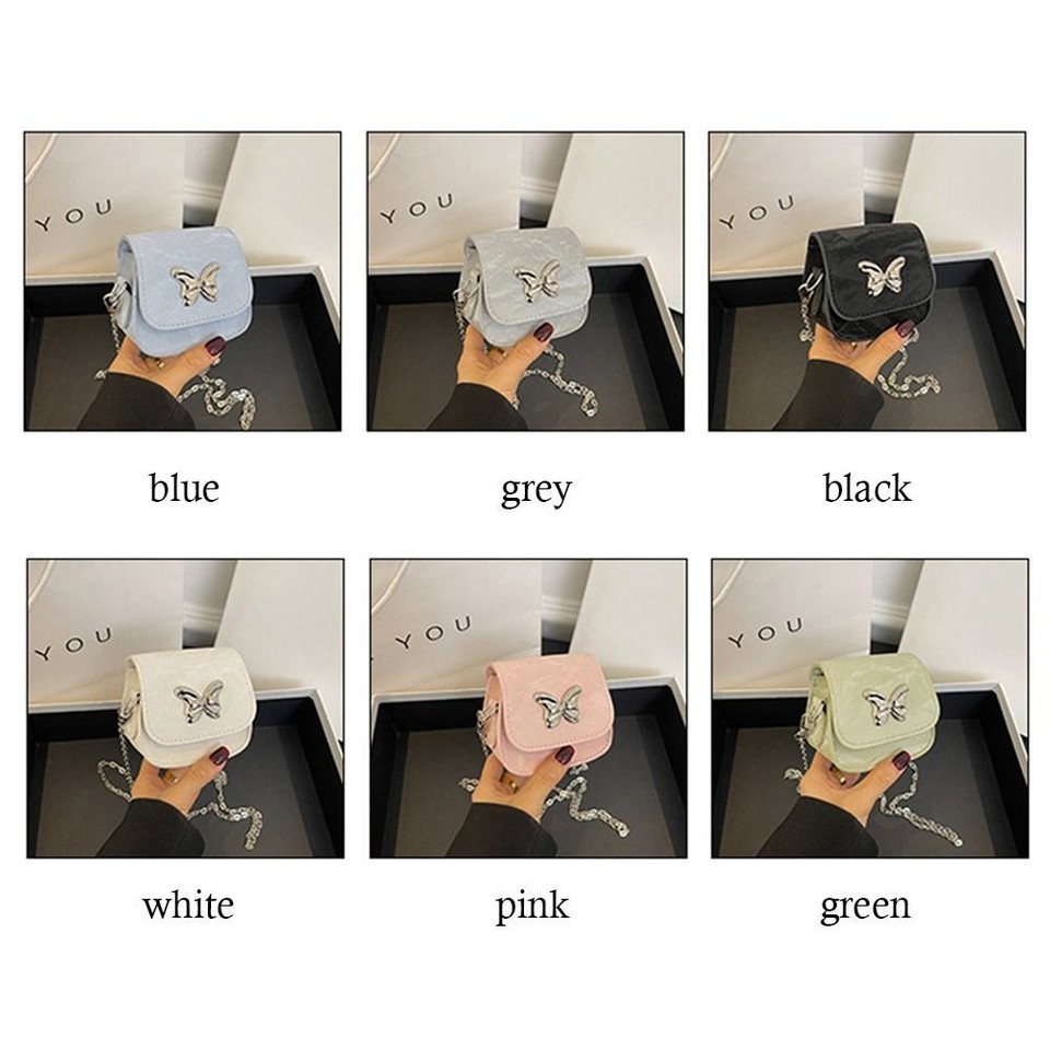 Small Messenger Bag PU Leather Handbags Simple Shoulder Bag for Travel