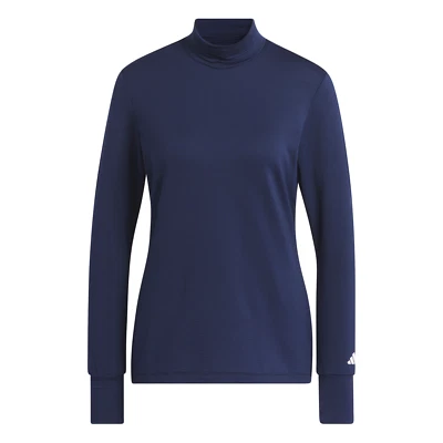 Adidas Damen COLD.RDY Long Sleeve Mock Poloshirt, Farbe: Collegiate Navy