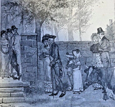 1881 Life in Colonial Wilimington Delaware Quakers illustrated