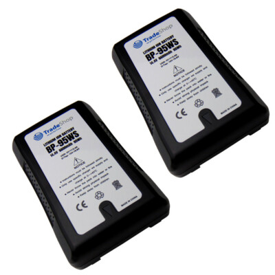 2x Li-Ion V-Mount Akku 6600mAh für Sony HDW-F900R HVR-S270E DSR-400PK DSR-400PL