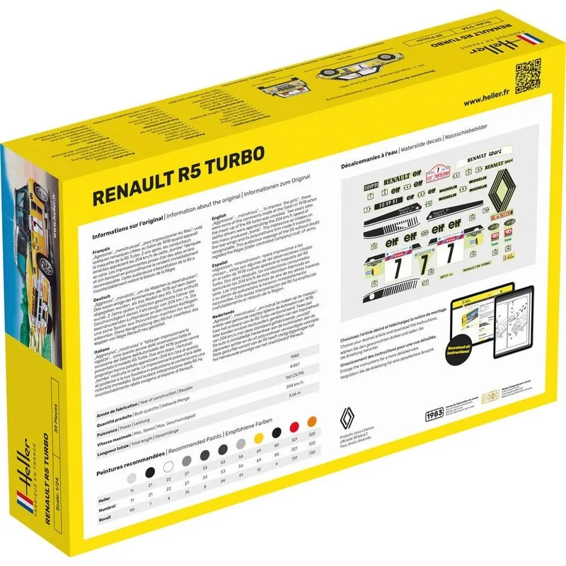 Renault R5 turbo Heller 1:24 cod.80717 - Immagine 2 di 4