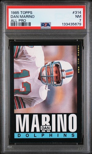 1985 Topps #314 Dan Marino All Pro PSA 7