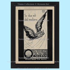 1920s * Original Advertising "Shell, The Two Wings of the Engine" Frame