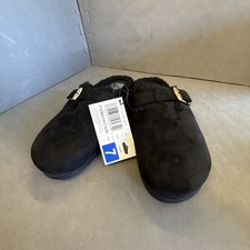 Dolce Vita Adriana Sherling Lined Faux Suede Slide Slipper Black Women 7. No 110