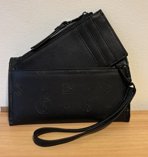 Brand New Steve Madden Bjuddy Black Wristlet With Tags + Chain & Seperate Wallet - Picture 7 of 12